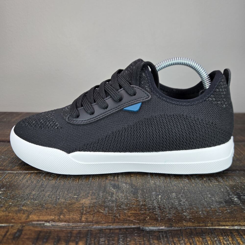 Vessi Black Knit Women's Sneakers with White Sole - Picture 7 of 11